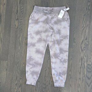 Old Navy Gray Tie Dye Cotton Blend Activewear Sweats Pants Pockets Small NWT